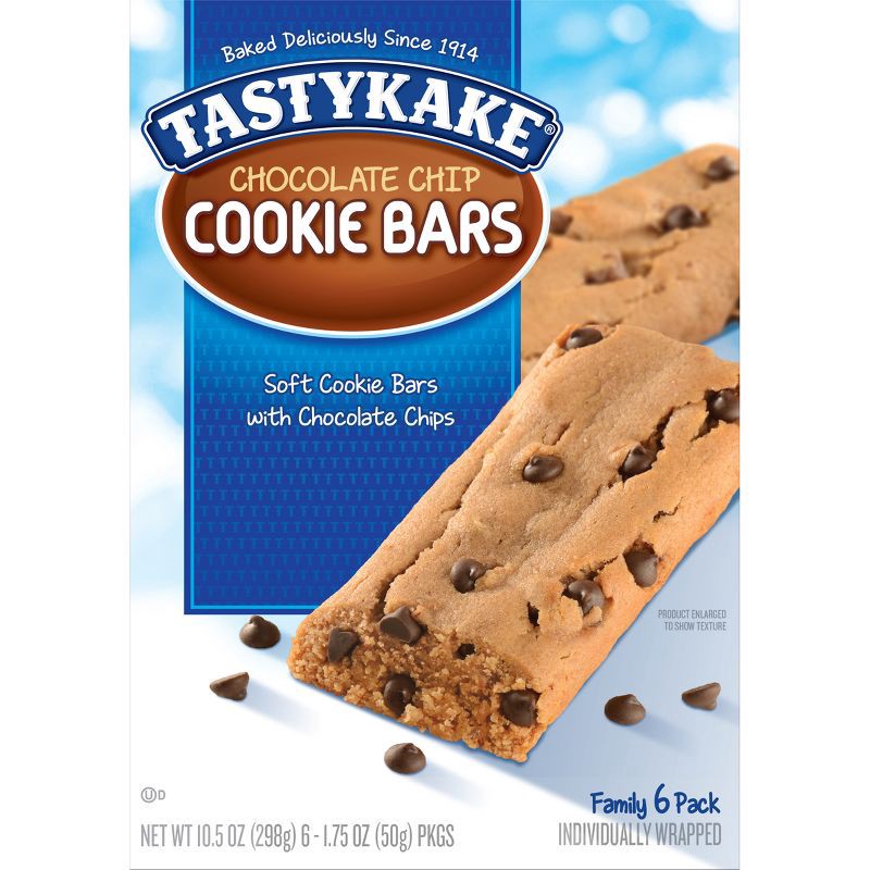 slide 2 of 4, Tastykake Chocolate Chip Cookie Bar - 10.5oz / 6ct, 6 ct; 10.5 oz