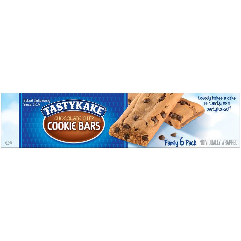 slide 2 of 7, Tastykake Chocolate Chip Cookie Bar - 10.5oz / 6ct, 6 ct; 10.5 oz