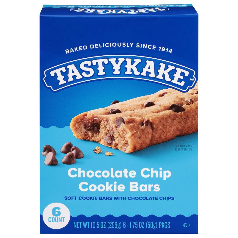 slide 1 of 8, Tastykake Chocolate Chip Cookie Bar - 10.5oz / 6ct, 6 ct; 10.5 oz