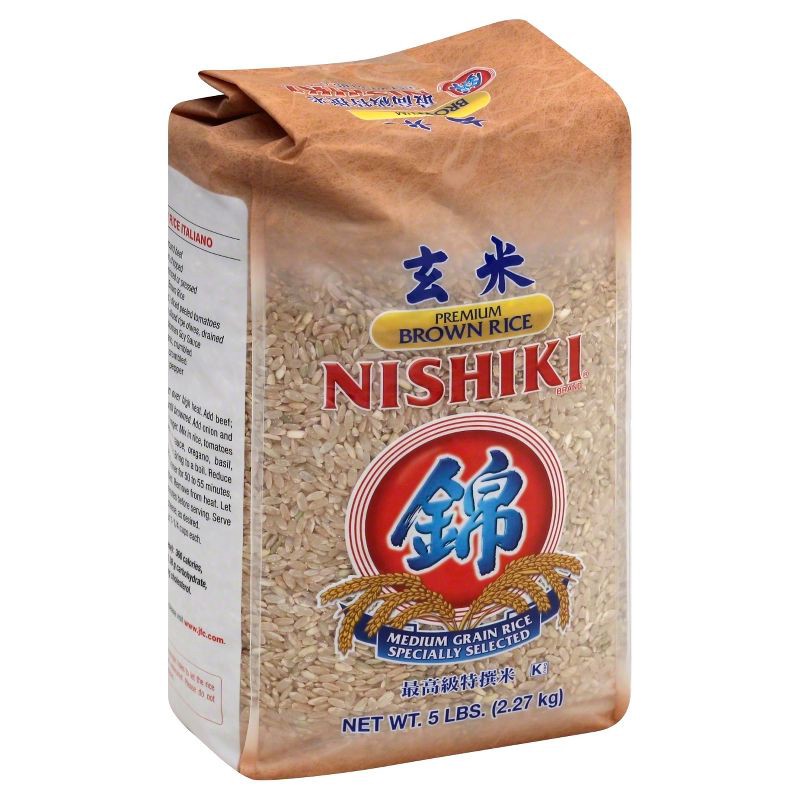 slide 1 of 1, JFC Nishiki Medium Grain Brown Rice - 5lb, 5 lb