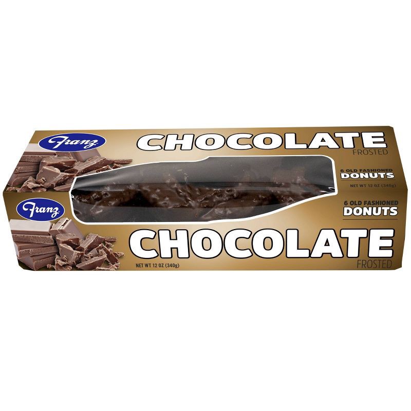 slide 3 of 4, Franz Donuts Frosted Chocolate Donut - 6ct/12oz, 6 ct; 12 oz
