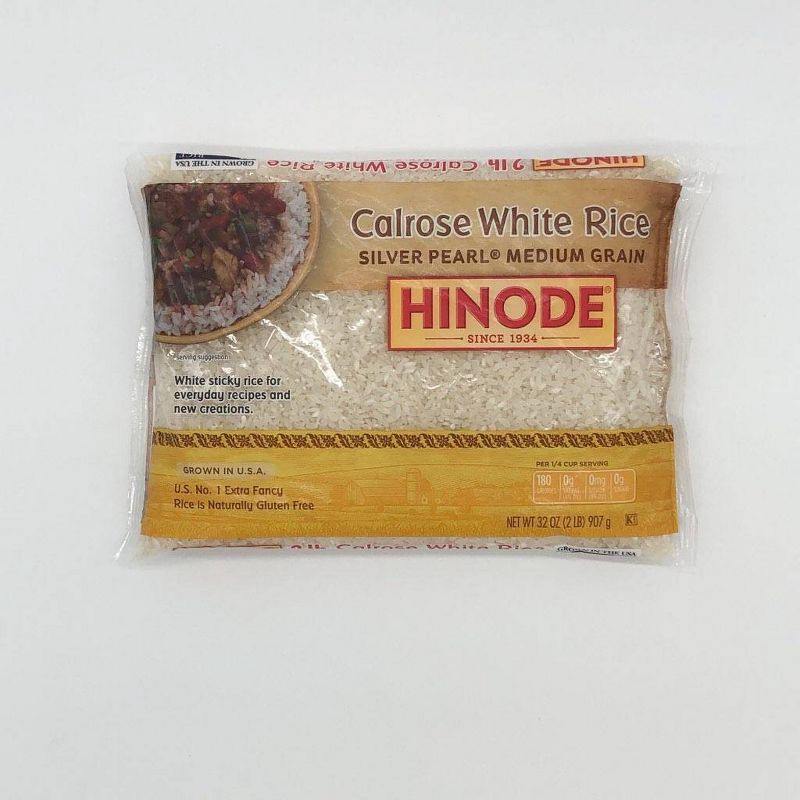 slide 2 of 3, Hinode Medium Grain Silver Pearl Calrose White Rice - 2lbs, 2 lb