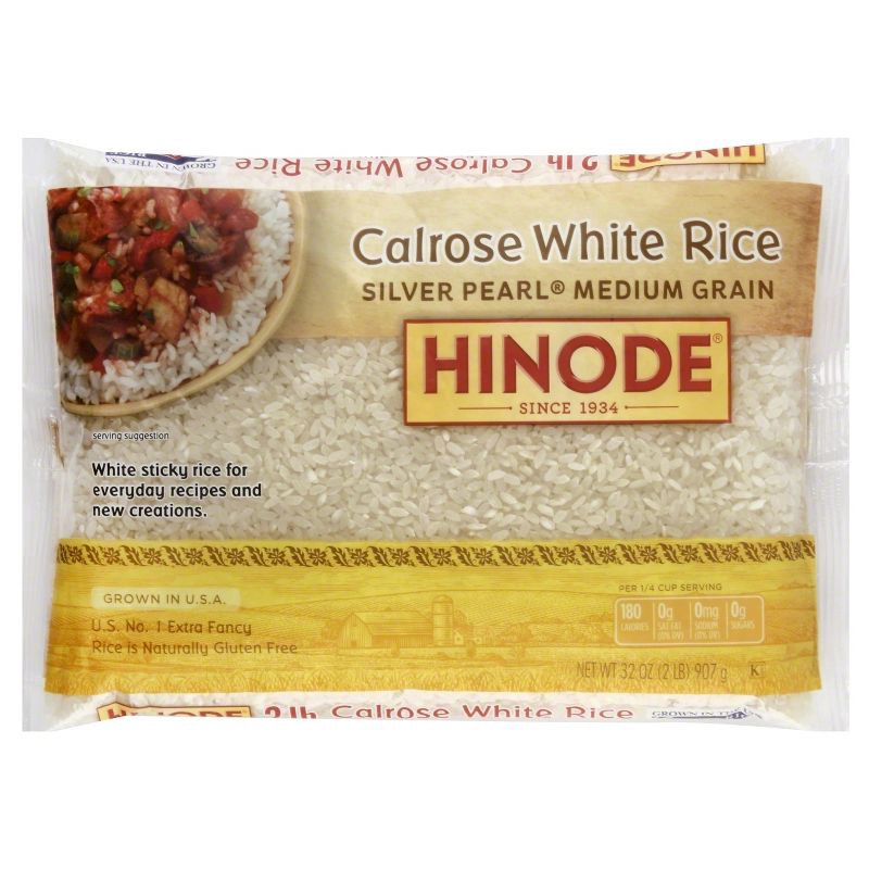 slide 1 of 3, Hinode Medium Grain Silver Pearl Calrose White Rice - 2lbs, 2 lb