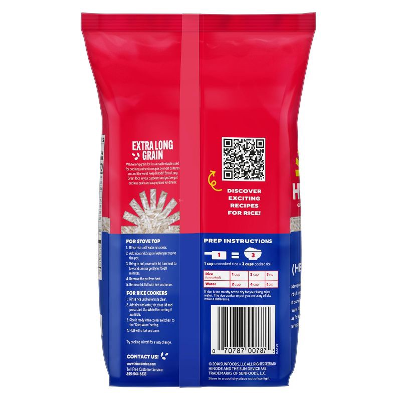 slide 2 of 6, Hinode Extra Long Grain White Rice - 5lbs, 5 lb