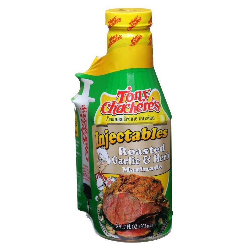 slide 1 of 5, Tony Chachere's Tony Chacheres Marinade & Injector Garlic Herb - 17 fl oz, 17 fl oz