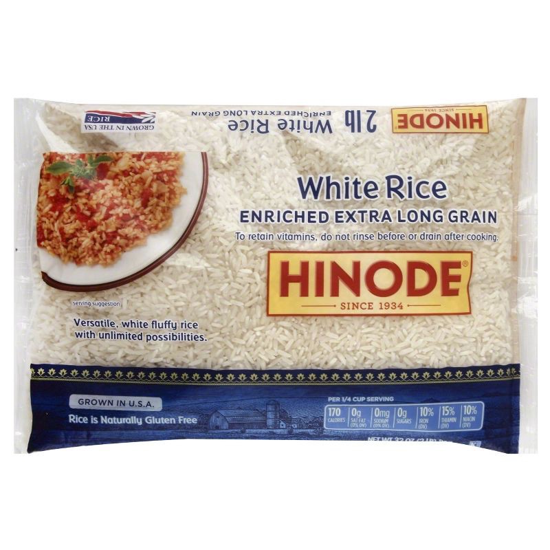 slide 1 of 4, Hinode Enriched Extra Long Grain White Rice - 2lbs, 2 lb