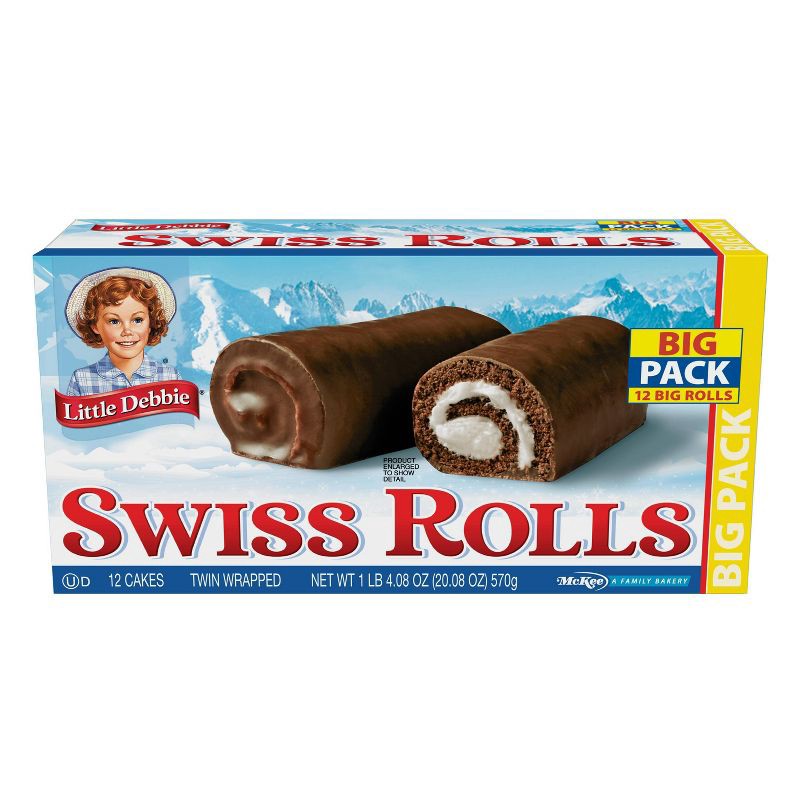 slide 2 of 5, Little Debbie Swiss Rolls - 12pk/20.08oz, 1 ct