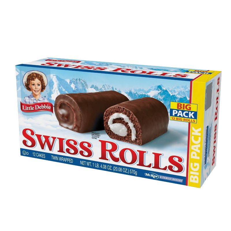 slide 3 of 5, Little Debbie Swiss Rolls - 12pk/20.08oz, 1 ct