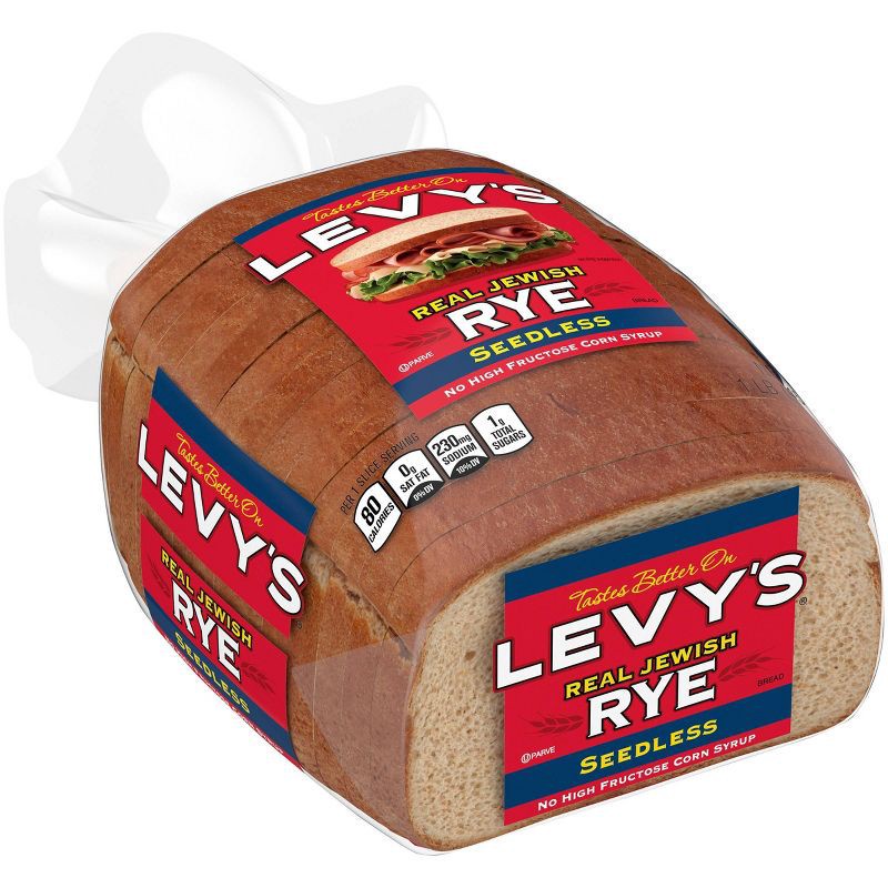 slide 2 of 4, Bimbo Levy Plain Rye bread - 16oz, 16 oz