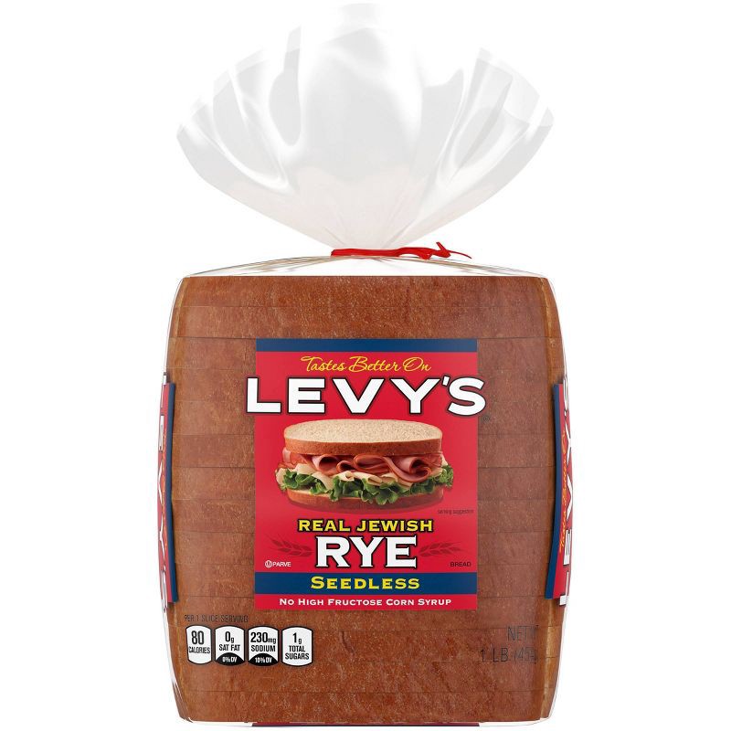 slide 1 of 4, Bimbo Levy Plain Rye bread - 16oz, 16 oz