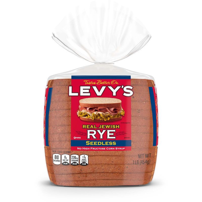 slide 7 of 7, Bimbo Levy Plain Rye bread - 16oz, 16 oz