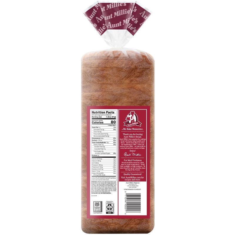 slide 2 of 7, Aunt Millie's Cracked Wheat Bread - 22oz, 22 oz