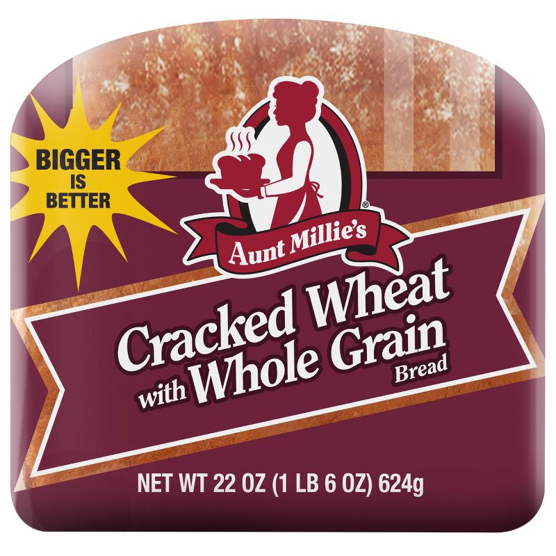 slide 6 of 7, Aunt Millie's Cracked Wheat Bread - 22oz, 22 oz