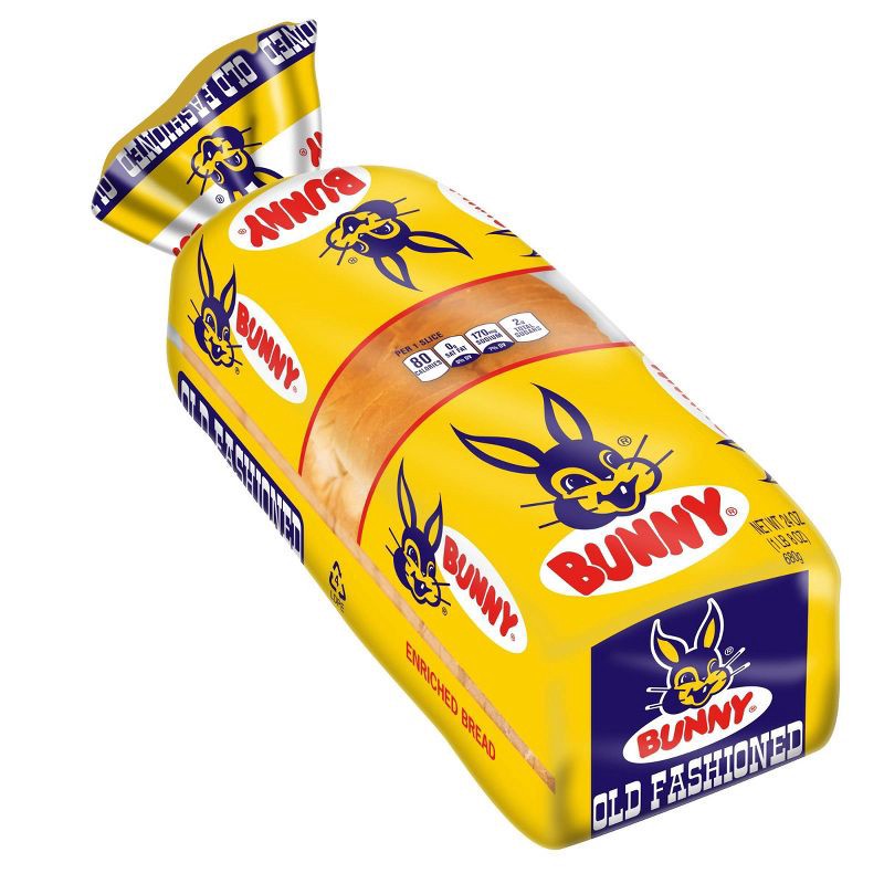 slide 2 of 6, Bunny White Round Top Bread - 24oz, 24 oz