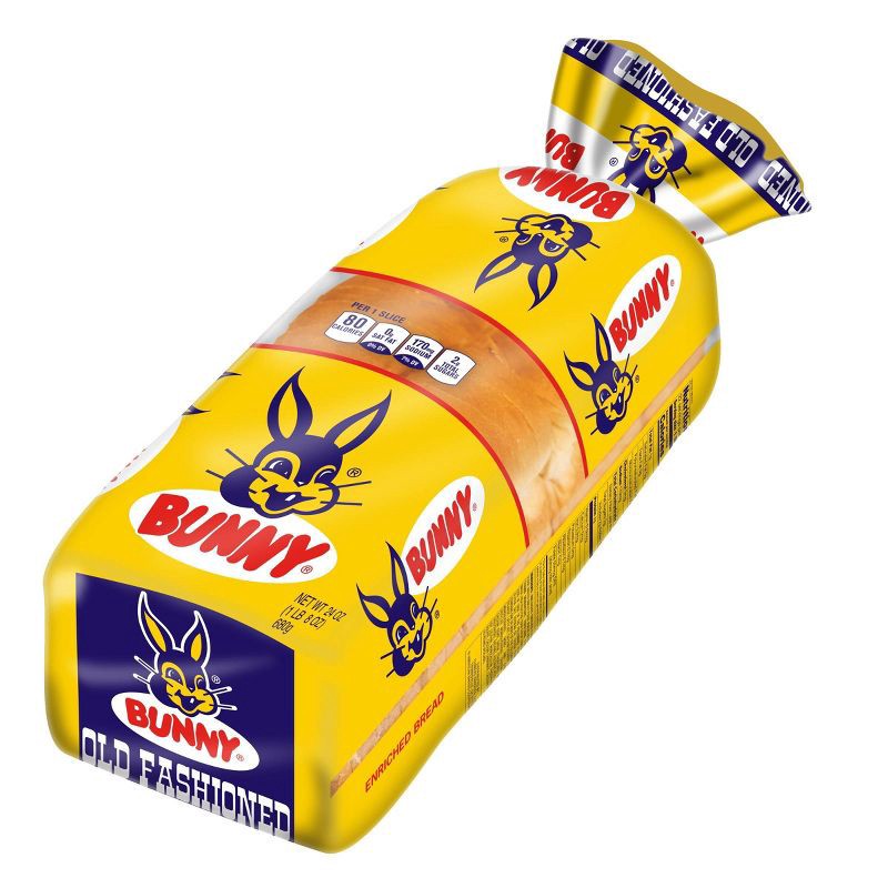 slide 3 of 6, Bunny White Round Top Bread - 24oz, 24 oz