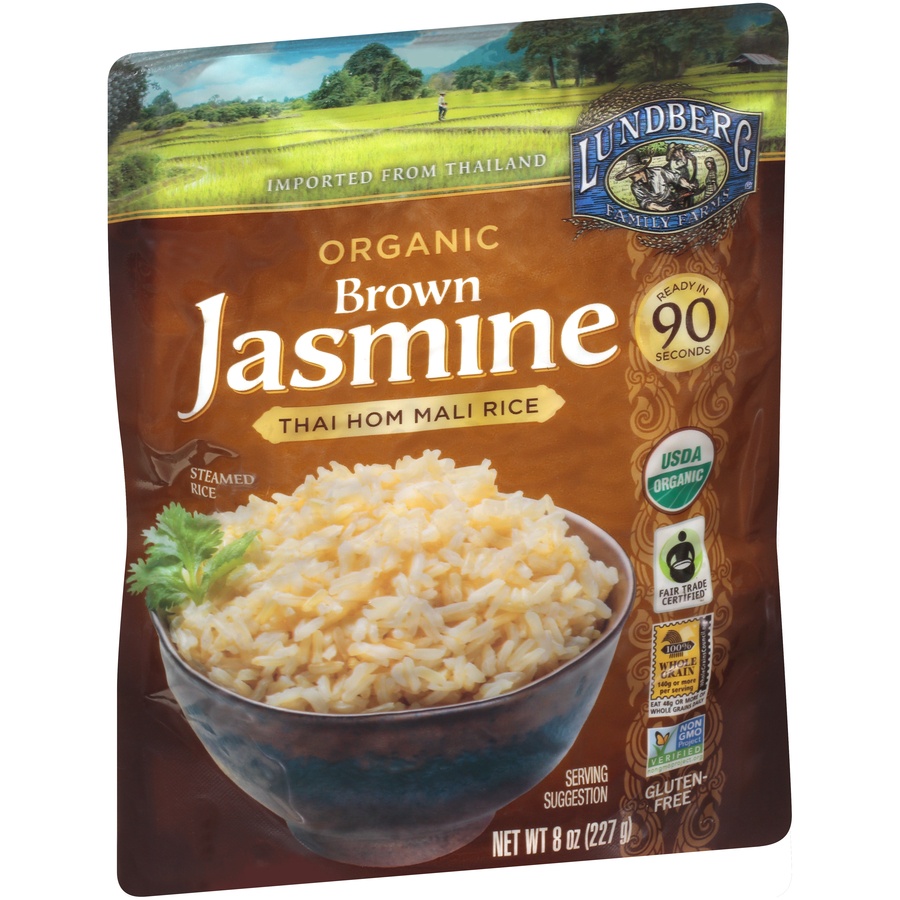 slide 5 of 8, Lundberg Family Farms Organic Brown Jasmine Rice 8 oz, 8 oz