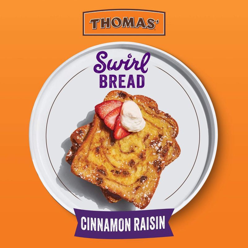 slide 3 of 13, Thomas Cinnamon Raisin Swirl Bread - 16oz, 16 oz