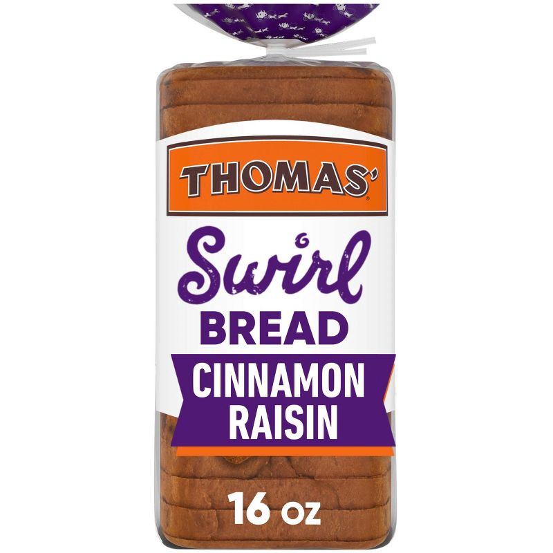 slide 1 of 13, Thomas Cinnamon Raisin Swirl Bread - 16oz, 16 oz