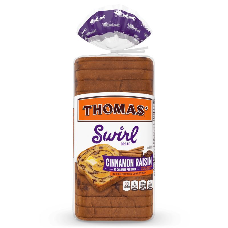 slide 11 of 13, Thomas Cinnamon Raisin Swirl Bread - 16oz, 16 oz