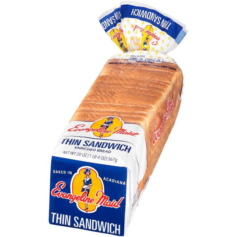 slide 3 of 3, Evangeline Maid Evangelin Maid Thin Sandwich Bread - 20oz, 20 oz