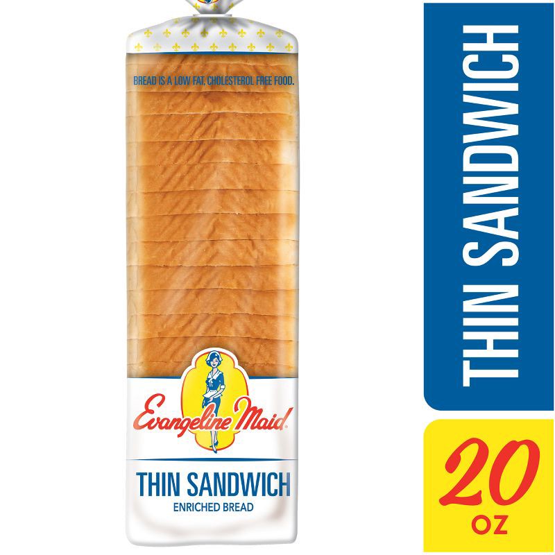 slide 13 of 14, Evangeline Maid Evangelin Maid Thin Sandwich Bread - 20oz, 20 oz