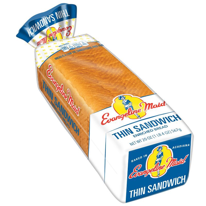slide 12 of 14, Evangeline Maid Evangelin Maid Thin Sandwich Bread - 20oz, 20 oz