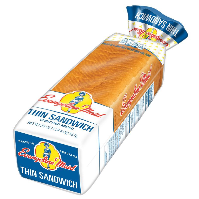 slide 6 of 14, Evangeline Maid Evangelin Maid Thin Sandwich Bread - 20oz, 20 oz