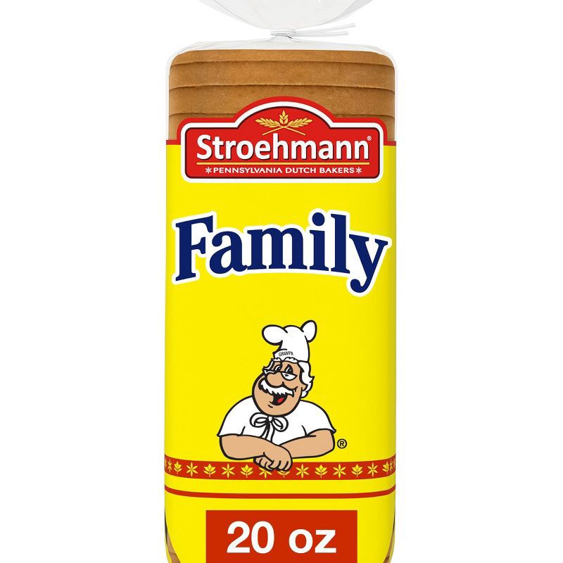 slide 1 of 7, Stroehmann Family White Sandwich Bread - 20oz, 20 oz