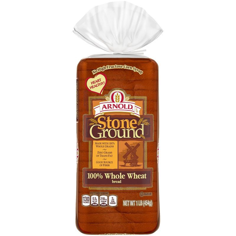 slide 7 of 9, Arnold Stone Ground Wheat Bread - 16oz, 16 oz