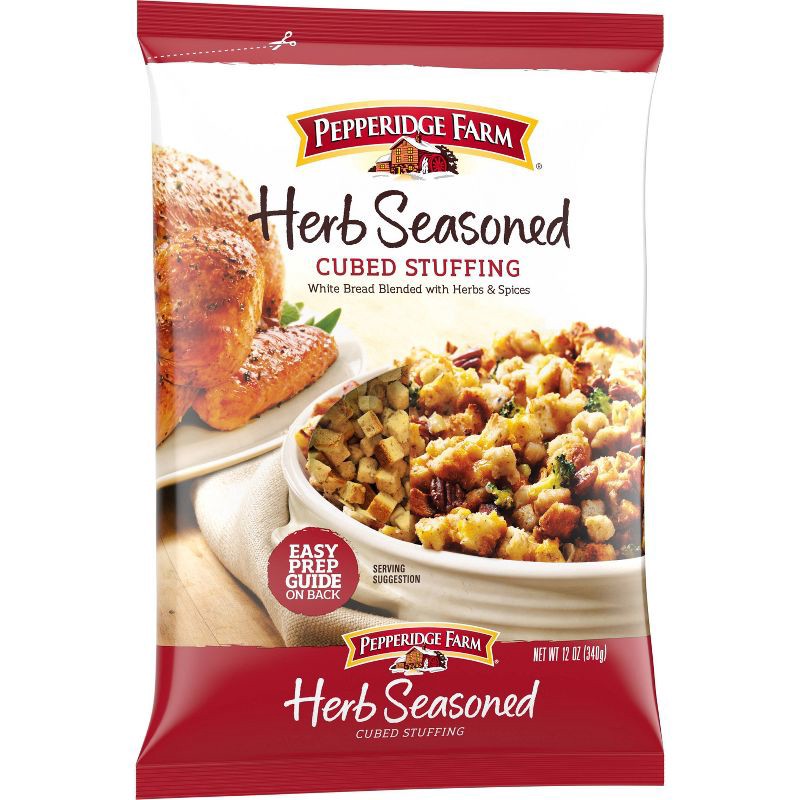 slide 5 of 6, Pepperidge Farm Herb Seasoned Cubed Stuffing - 12oz, 12 oz