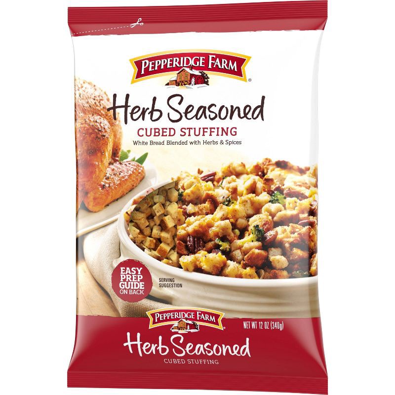 slide 6 of 6, Pepperidge Farm Herb Seasoned Cubed Stuffing - 12oz, 12 oz