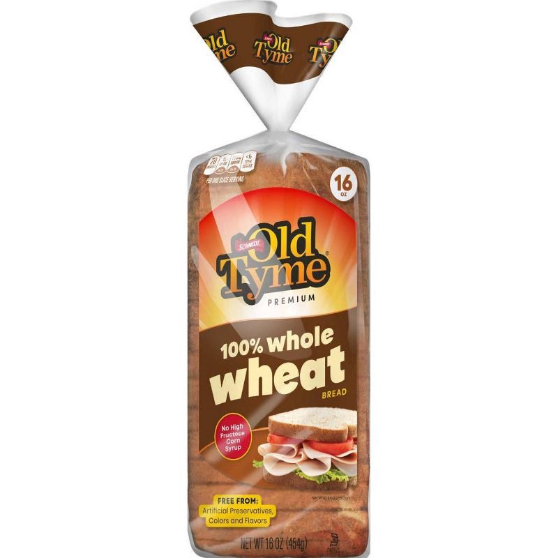 slide 2 of 2, Wilton Old Tyme 100% Whole Wheat Bread - 16oz, 16 oz