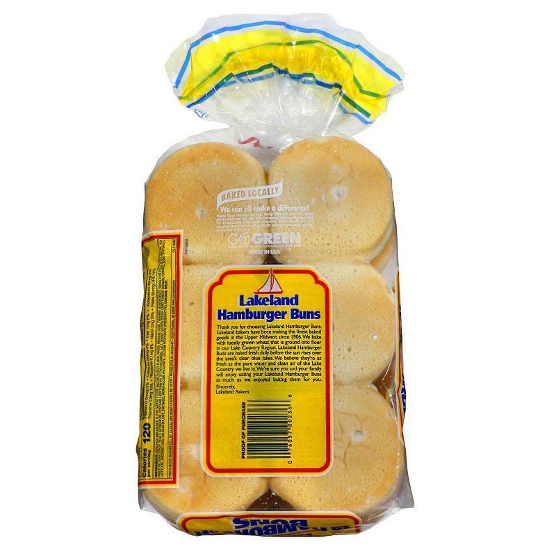 slide 3 of 4, Lakeland Jumbo Hamburger Buns - 18oz/12ct, 12 ct; 18 oz