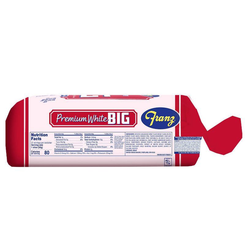 slide 3 of 5, Franz Premium White Bread - 22.5oz, 22.5 oz