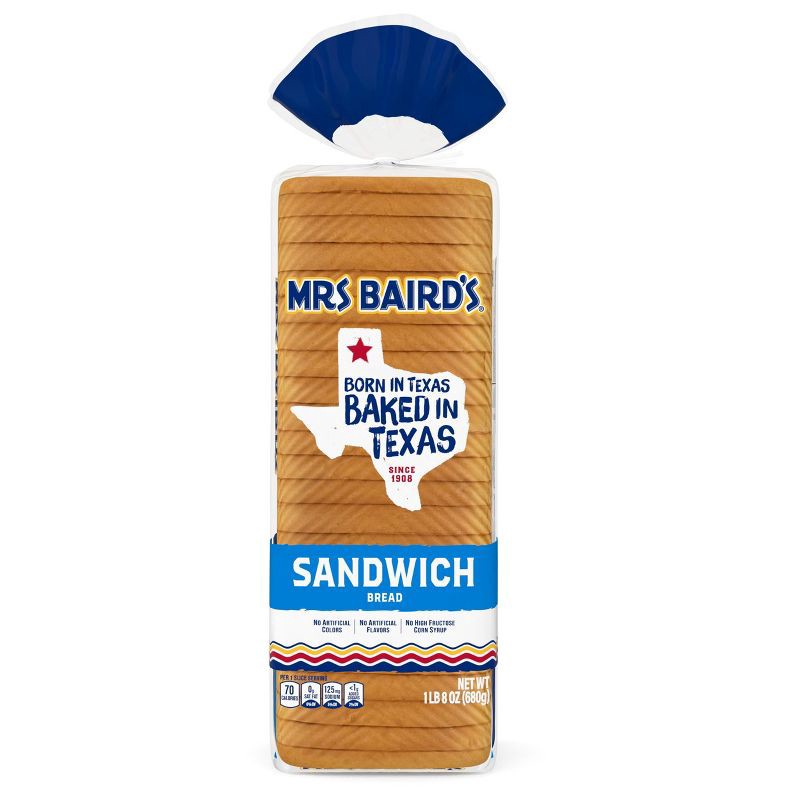 slide 8 of 11, Mrs Baird's Mrs. Baird's Sandwich Bread - 24oz, 24 oz