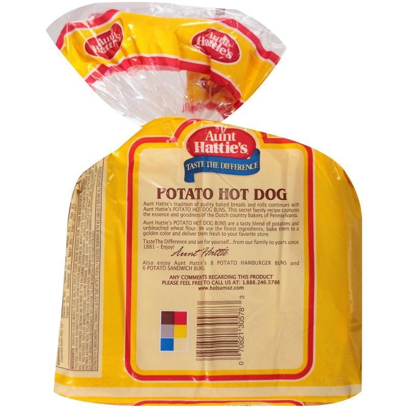 slide 4 of 4, Aunt Hattie's Potato Hot Dog Buns - 15oz/8ct, 8 ct; 15 oz