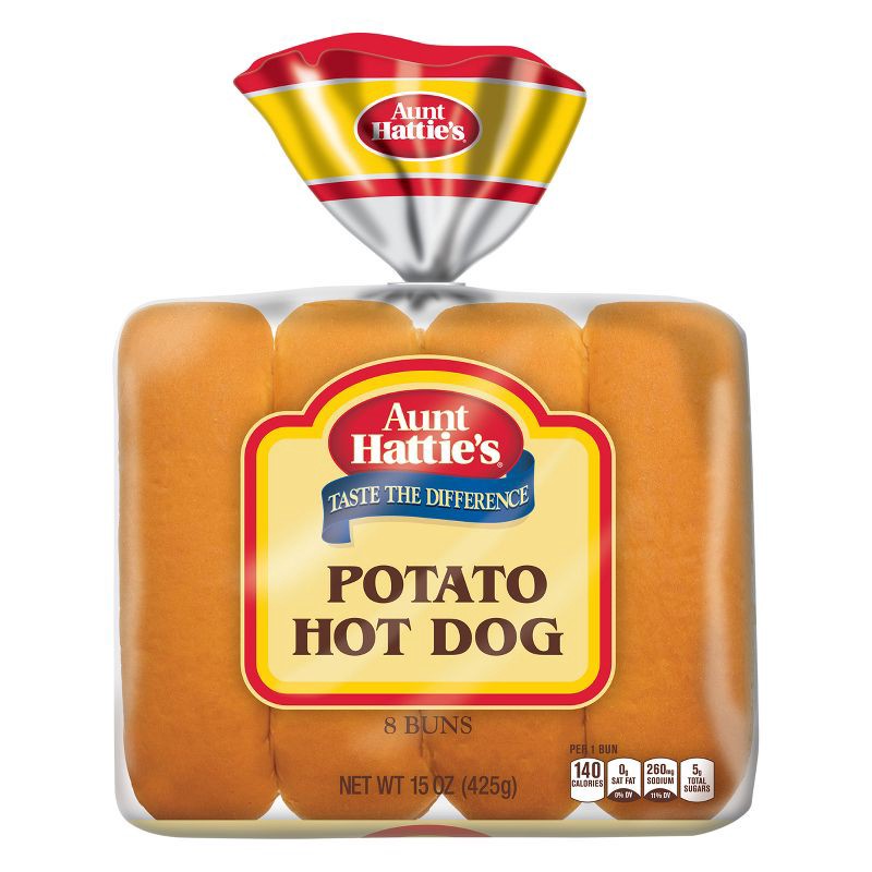 slide 1 of 13, Aunt Hattie's Potato Hot Dog Buns - 15oz/8ct, 8 ct; 15 oz