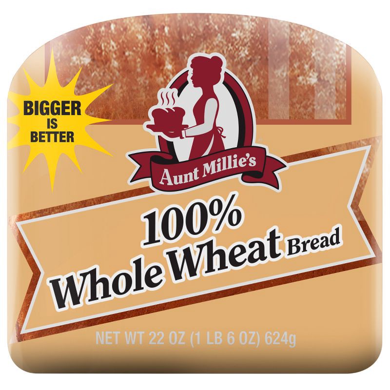 slide 6 of 9, Aunt Millie's 100% Whole wheat - 22oz, 22 oz