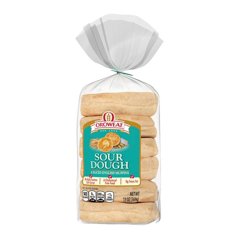 slide 2 of 7, Oroweat Sourdough English Muffins - 13oz, 13 oz