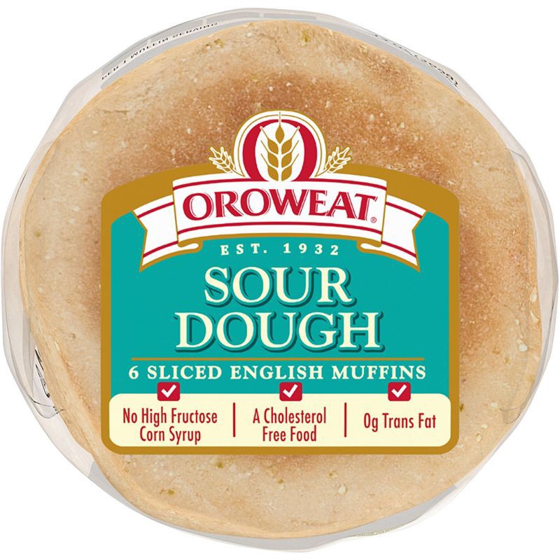 slide 5 of 7, Oroweat Sourdough English Muffins - 13oz, 13 oz