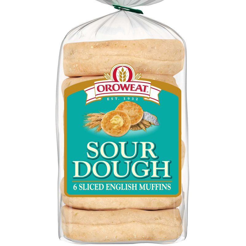slide 1 of 7, Oroweat Sourdough English Muffins - 13oz, 13 oz