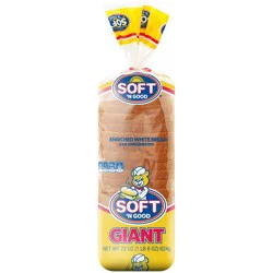 Sunbeam Soft 'N Good Giant White Bread - 22oz