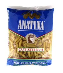 Anatina Cut Ziti в„–2 100% Pure Durum Wheat Macaroni Product - 16 oz