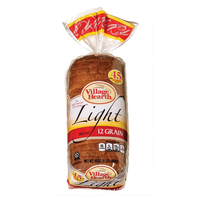 slide 1 of 4, Village Hearth Light 12 Grain Bread - 16oz, 16 oz