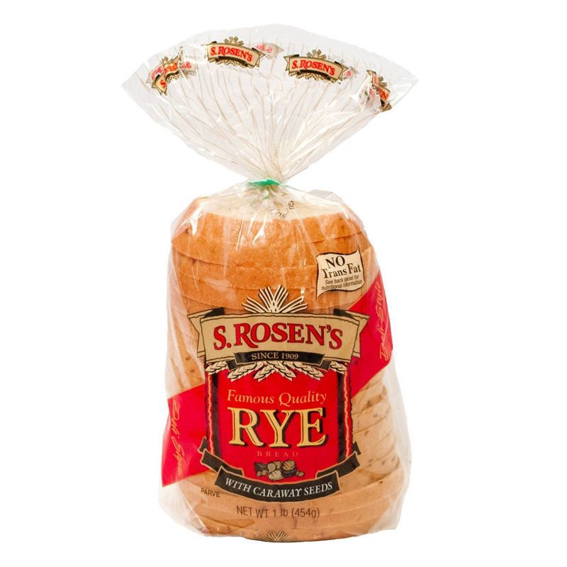 slide 1 of 1, S. Rosen's Rye Sandwich Bread - 16oz, 16 oz