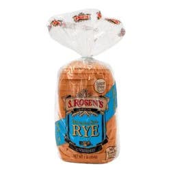S. Rosen's S.Rosen's Unseeded Rye Bread - 16oz