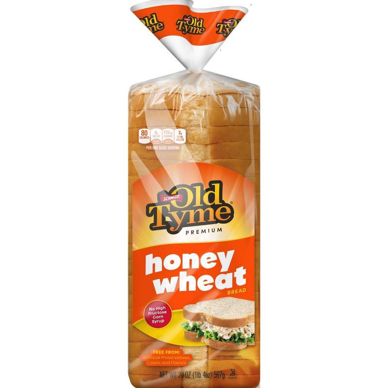 slide 2 of 4, Old Tyme Honey Wheat Bread - 20oz, 20 oz