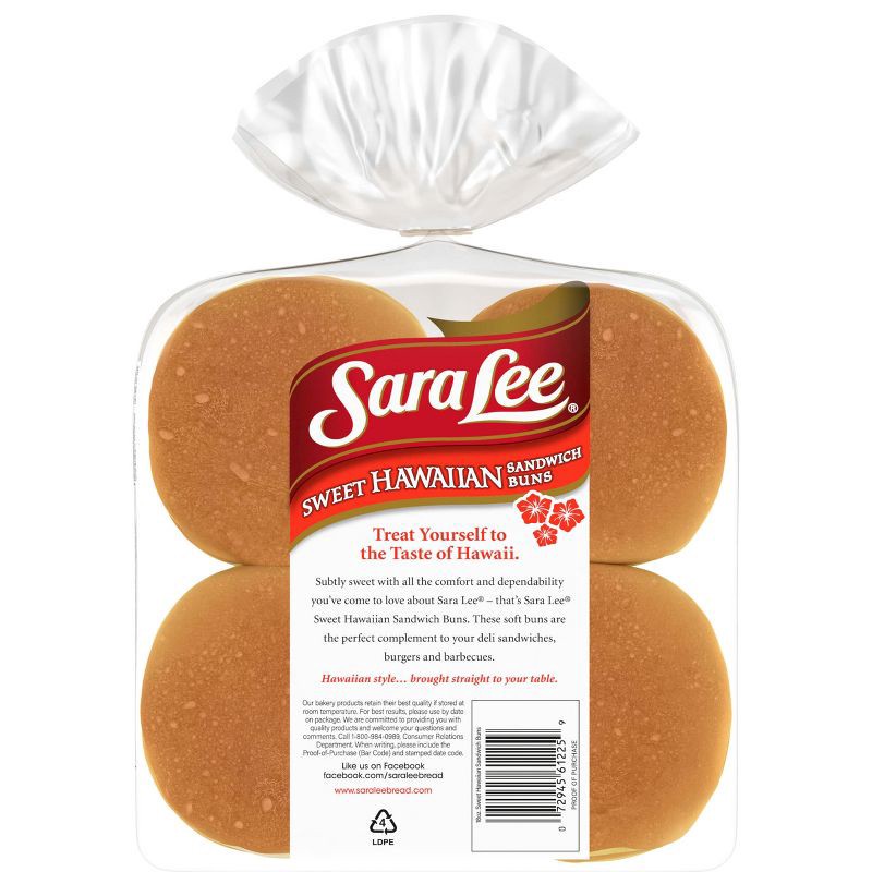 slide 3 of 11, Sara Lee Hawaiian Hamburger Buns - 18oz, 18 oz