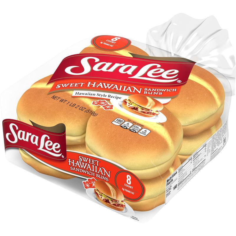 slide 4 of 11, Sara Lee Hawaiian Hamburger Buns - 18oz, 18 oz