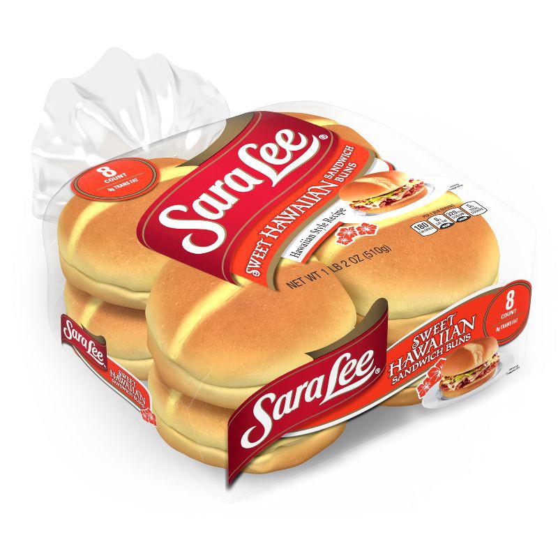 slide 5 of 11, Sara Lee Hawaiian Hamburger Buns - 18oz, 18 oz